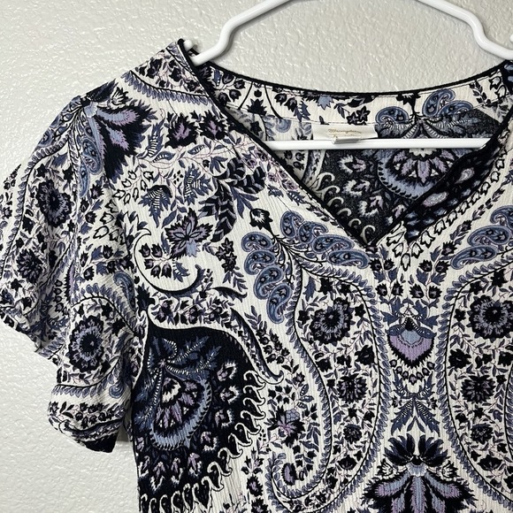 Wrangler Boho Western Blouse Women's Medium, 100% Rayon - Picture 2 of 6